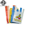 Bolsos plegables baratos del chaleco de la camiseta del hdpe reciclado